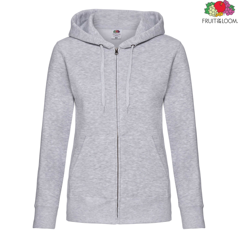 Premium Ladies Hooded Sweat Jacket | Fruit Of The Loom