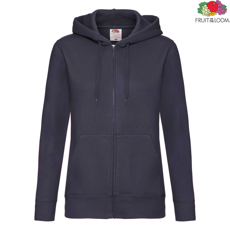 Premium Ladies Hooded Sweat Jacket | Fruit Of The Loom