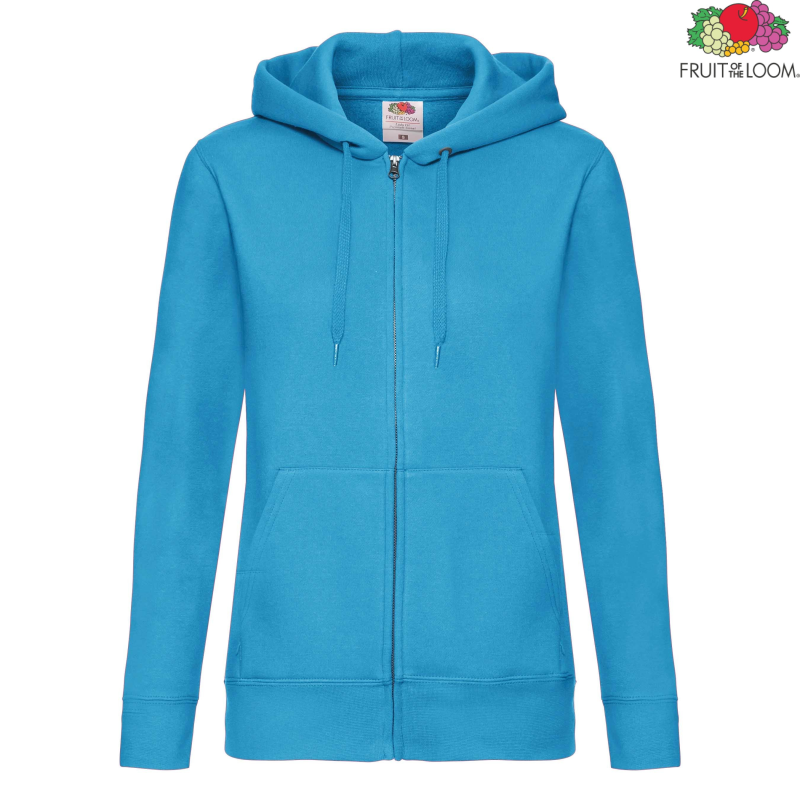 Premium Ladies Hooded Sweat Jacket | Fruit Of The Loom