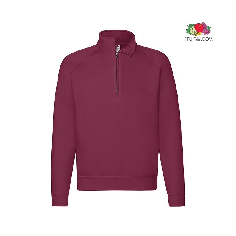 Men's Zip Neck Sweatshirt | Fruit of the Loom