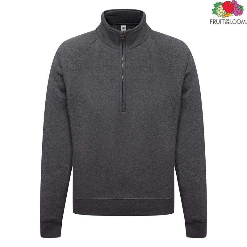 Men's Zip Neck Sweatshirt | Fruit of the Loom