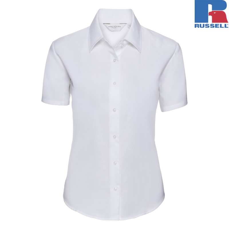 Ladies Short Sleeve Easy Care Oxford Shirt| Russell