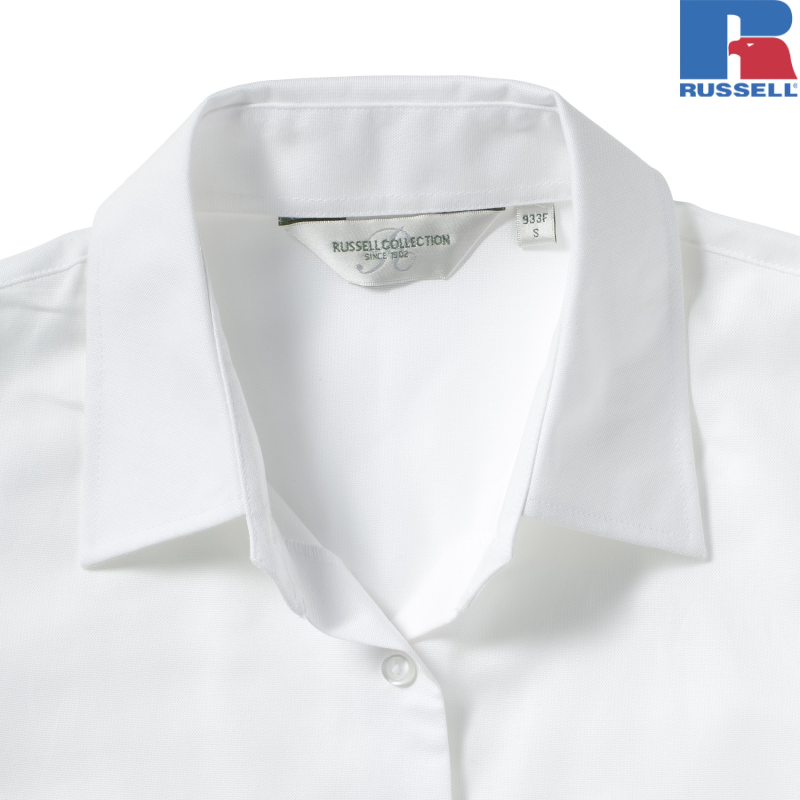 Ladies Short Sleeve Easy Care Oxford Shirt| Russell