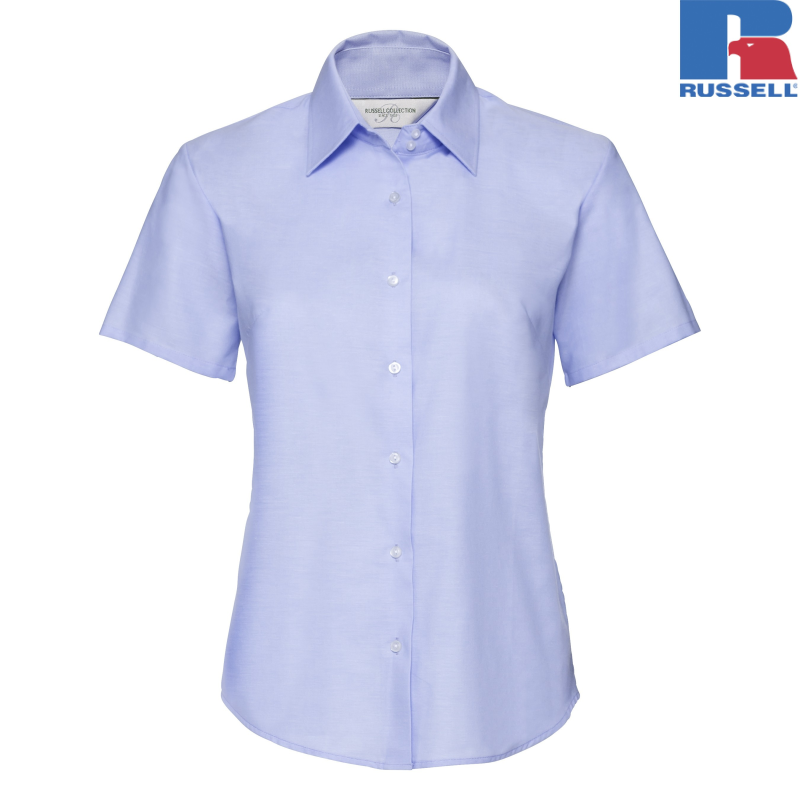 Ladies Short Sleeve Easy Care Oxford Shirt| Russell