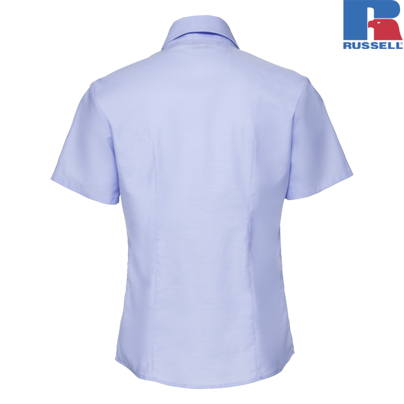 Ladies Short Sleeve Easy Care Oxford Shirt| Russell