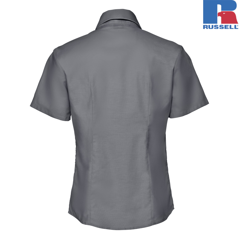 Ladies Short Sleeve Easy Care Oxford Shirt| Russell