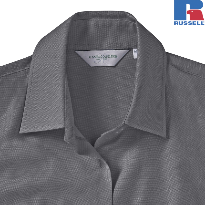 Ladies Short Sleeve Easy Care Oxford Shirt| Russell