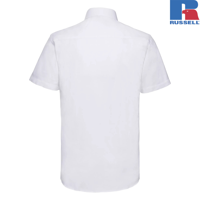Men's Short Sleeve Tailored Oxford Shirt | Russell