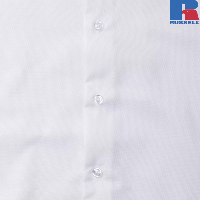 Men's Short Sleeve Tailored Oxford Shirt | Russell