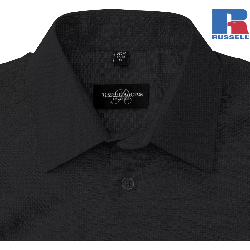 Men's Short Sleeve Tailored Oxford Shirt | Russell