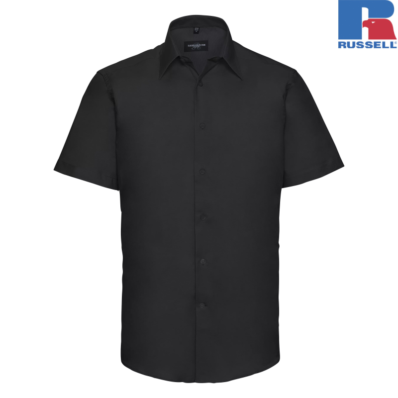 Men's Short Sleeve Tailored Oxford Shirt | Russell