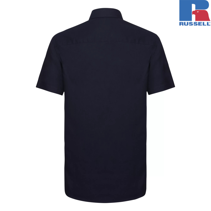 Men's Short Sleeve Tailored Oxford Shirt | Russell