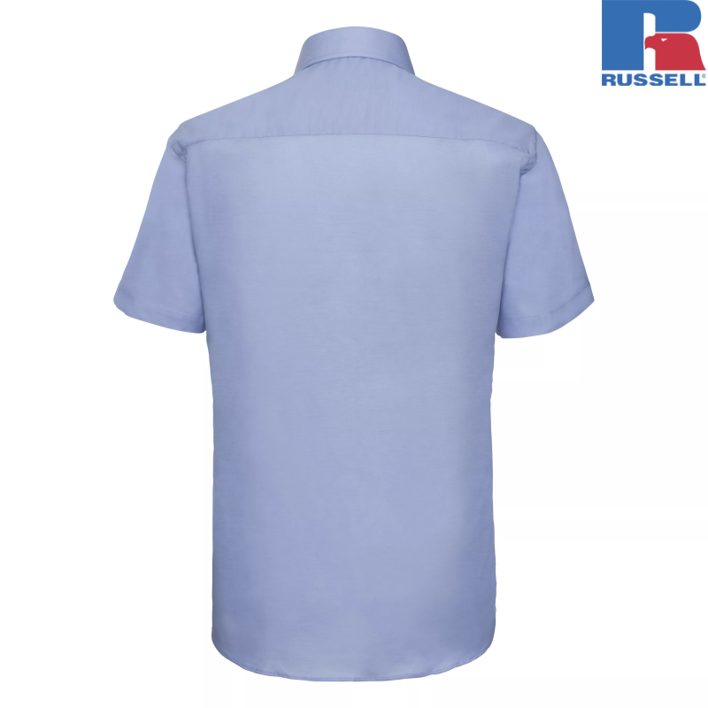 Men's Short Sleeve Tailored Oxford Shirt | Russell