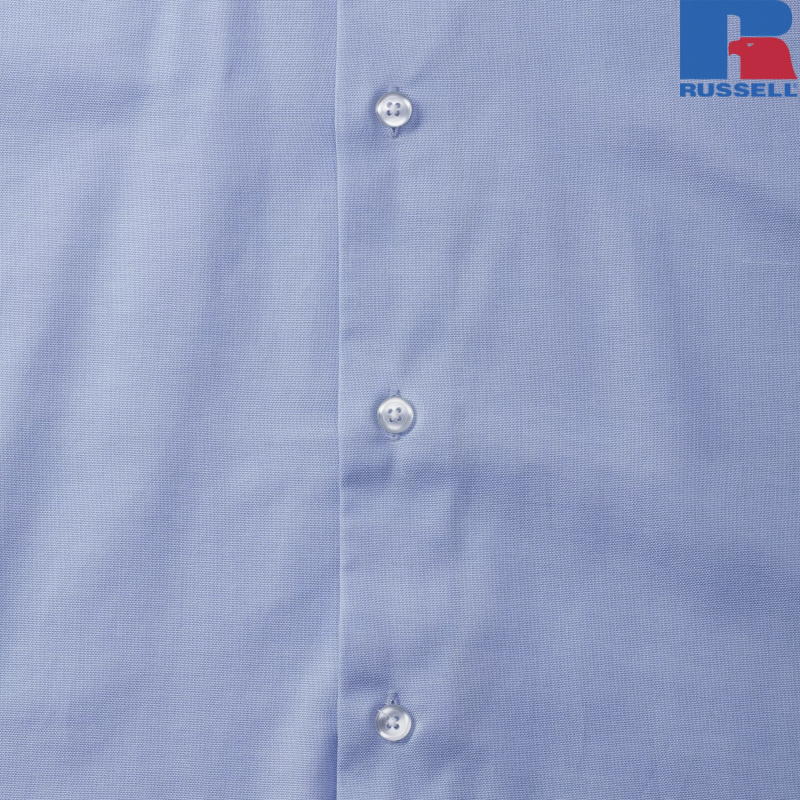 Men's Short Sleeve Tailored Oxford Shirt | Russell