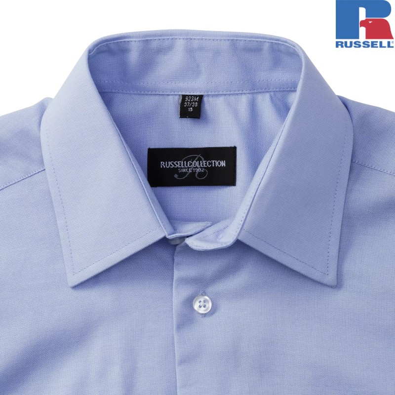 Men's Short Sleeve Tailored Oxford Shirt | Russell