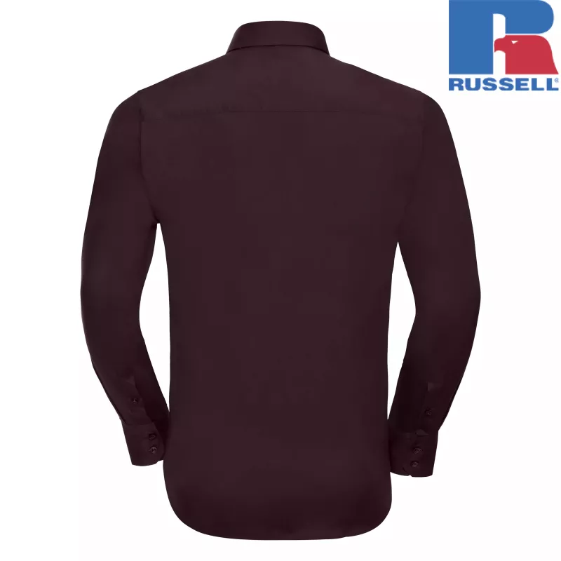 Men's Long Sleeve Easy Care Fitted Shirt | Russell