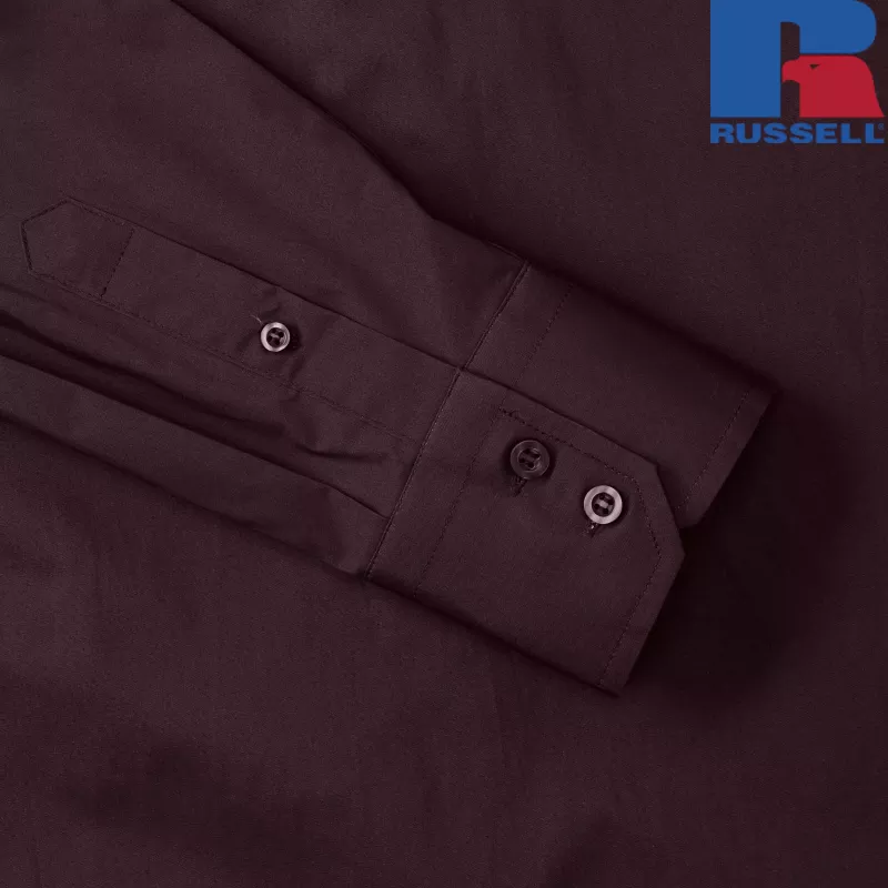 Men's Long Sleeve Easy Care Fitted Shirt | Russell