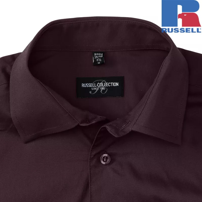 Men's Long Sleeve Easy Care Fitted Shirt | Russell