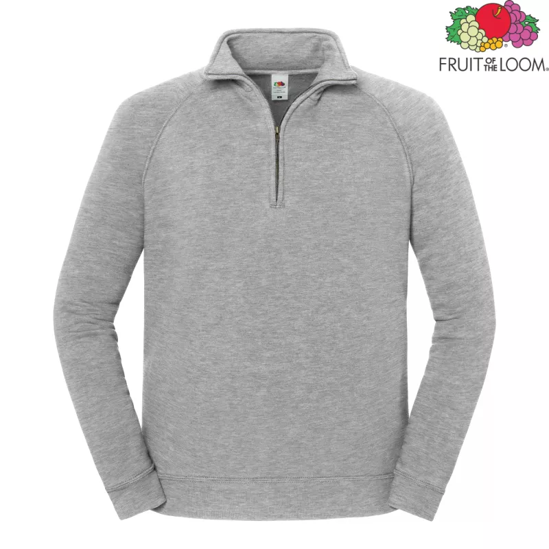 Iconic Premium Zip Neck Sweat | Fruit of the Loom
