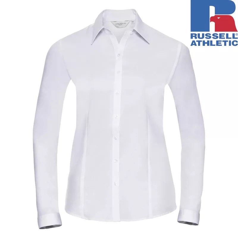 LADIES LONG SLEEVE TAILORED HERRINGBONE SHIRT | Russell