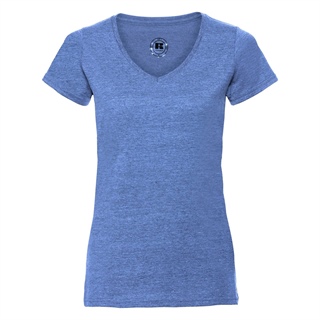 Ladies V-Neck HD T-Shirt, 65% Polyester, 35% Ringspun Combed Cotton, 155g/160g