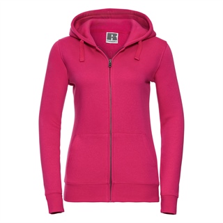 Ladies Authentic Zipped Hood Jacket, 80% Combed Ringspun Cotton, 20% Polyester, 280g