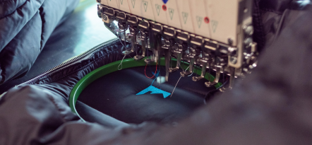 Computerised embroidery in promotional clothing