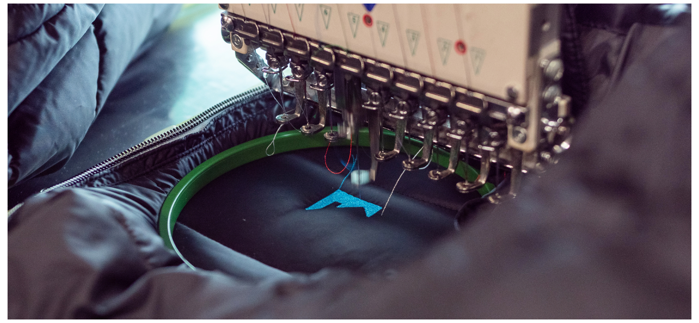 Computerised embroidery in promotional clothing